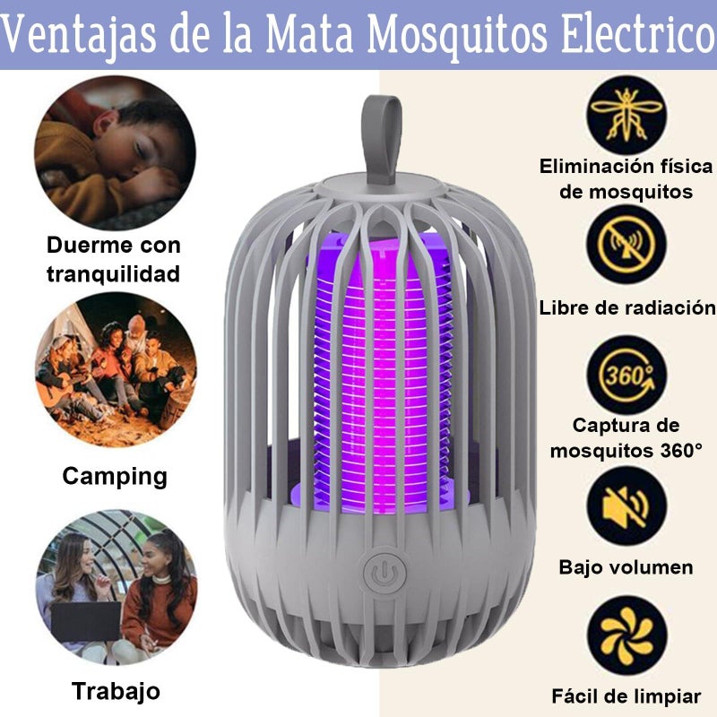 Electric Pest Repeller, Round Electric Mosquito Trap, Bedroom Mosquito Killer Lamp, Mosquito Killer Lamp, Mosquito Control Tool, LED Light Source for Destroying Mosquitoes, Bed Bug Control Device - Image 2
