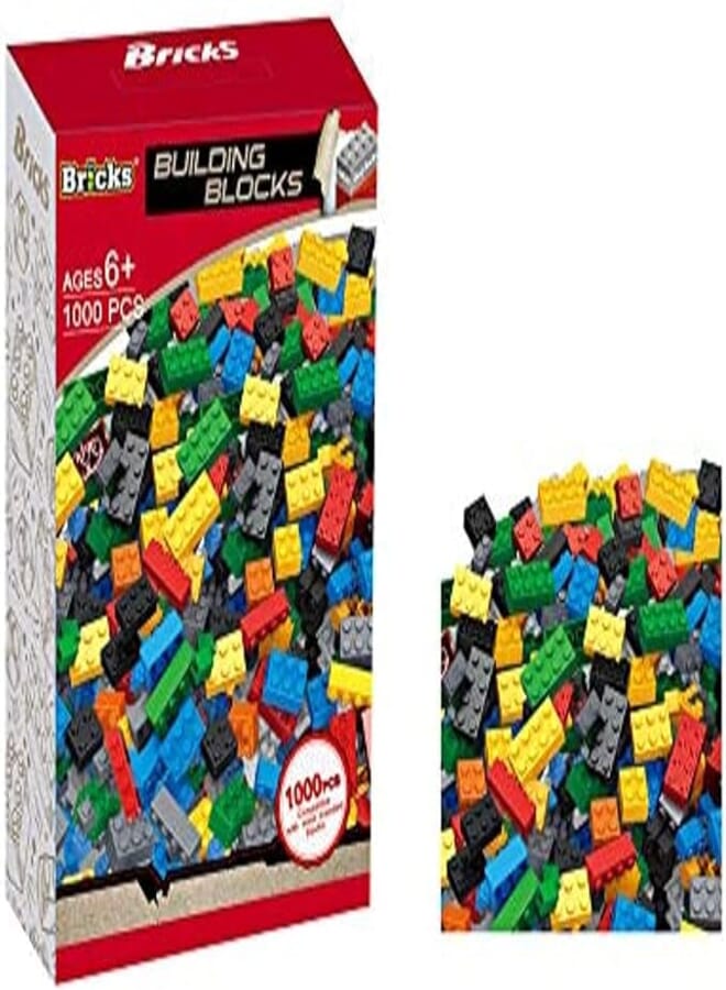 Bricks Building Blocks, 1000 Pcs