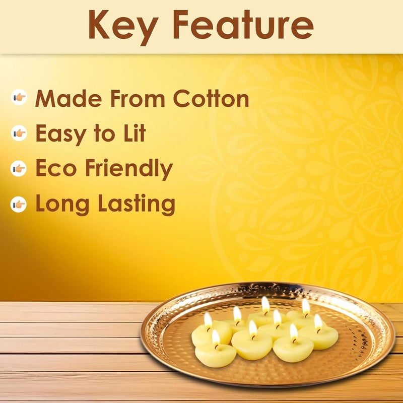 SATVIK 150 Pc Pure Cow Ghee Wicks Cotton Wicks Up to 30mints Burning Time Ideal for Hindu Pooja Wax Free Ghee Batti Jyot Batti Pooja Essentials Cow Ghee Wicks 150 Pc - Image 3