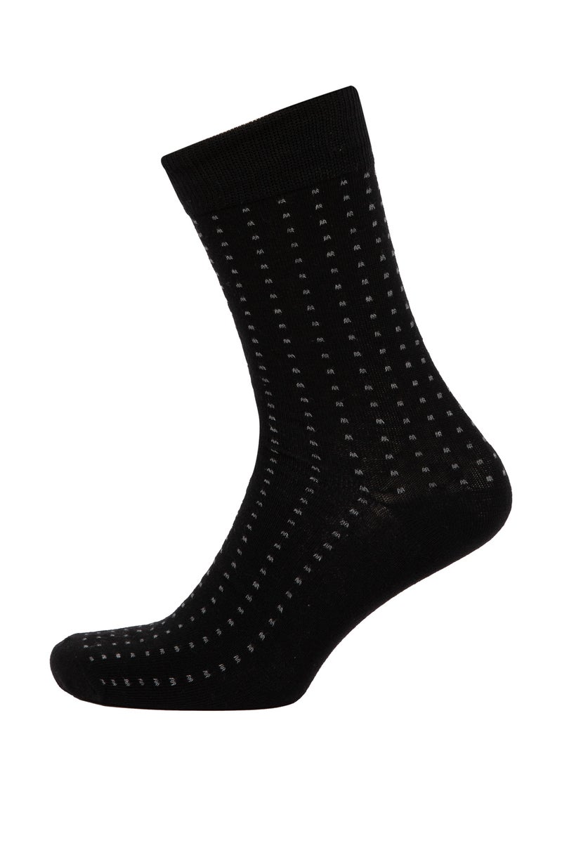 DeFacto Multicolour Man Man 5 Piece Cotton Long Socks Casual - Image 5