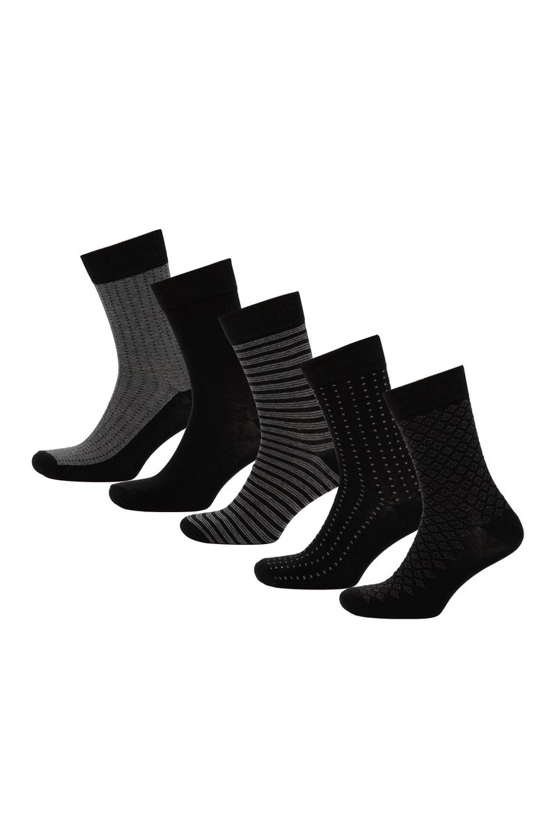 DeFacto Multicolour Man Man 5 Piece Cotton Long Socks Casual - Image 1
