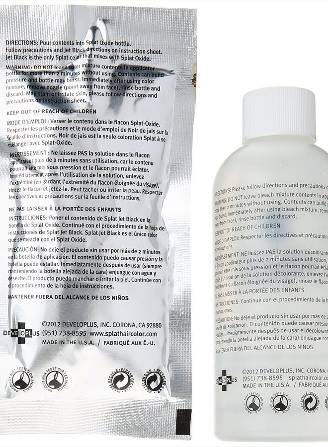 SPLAT Original Complete Jet Black Hair Dye Kit | Permanent | Long Lasting | Vegan and Cruelty-Free - Image 3
