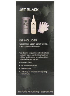 SPLAT Original Complete Jet Black Hair Dye Kit | Permanent | Long Lasting | Vegan and Cruelty-Free  - Image 4