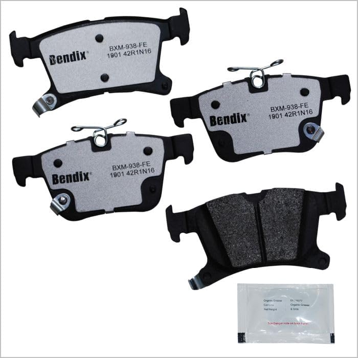 Bendix Fleet Metlok MKD1901FM Semi-Metallic Rear Brake Pads for Chrysler Pacifica 2024-2017, Voyager 2024-2020 - Image 2