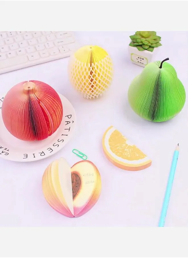 Styli Apple Fruit Shape Design Sticky Notes - 130 Sheets