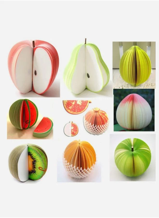 Styli Apple Fruit Shape Design Sticky Notes - 130 Sheets