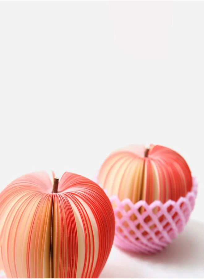 Styli Apple Fruit Shape Design Sticky Notes - 130 Sheets