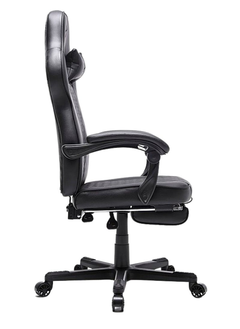 Arozzi - Arozzi Mugello Special Edition Gaming Chair/Office Chair with True Armrest, Footrest, PU Leather, Soft Neck - Pure Black - Image 1