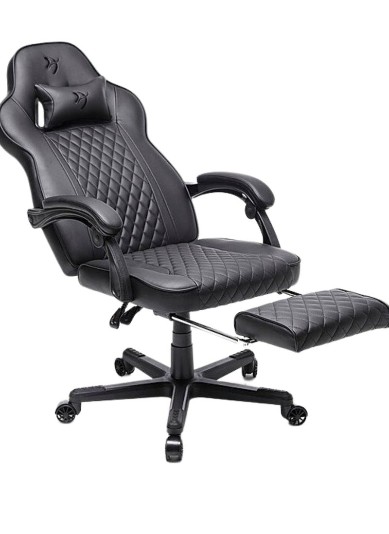 Arozzi - Arozzi Mugello Special Edition Gaming Chair/Office Chair with True Armrest, Footrest, PU Leather, Soft Neck - Pure Black - Image 1