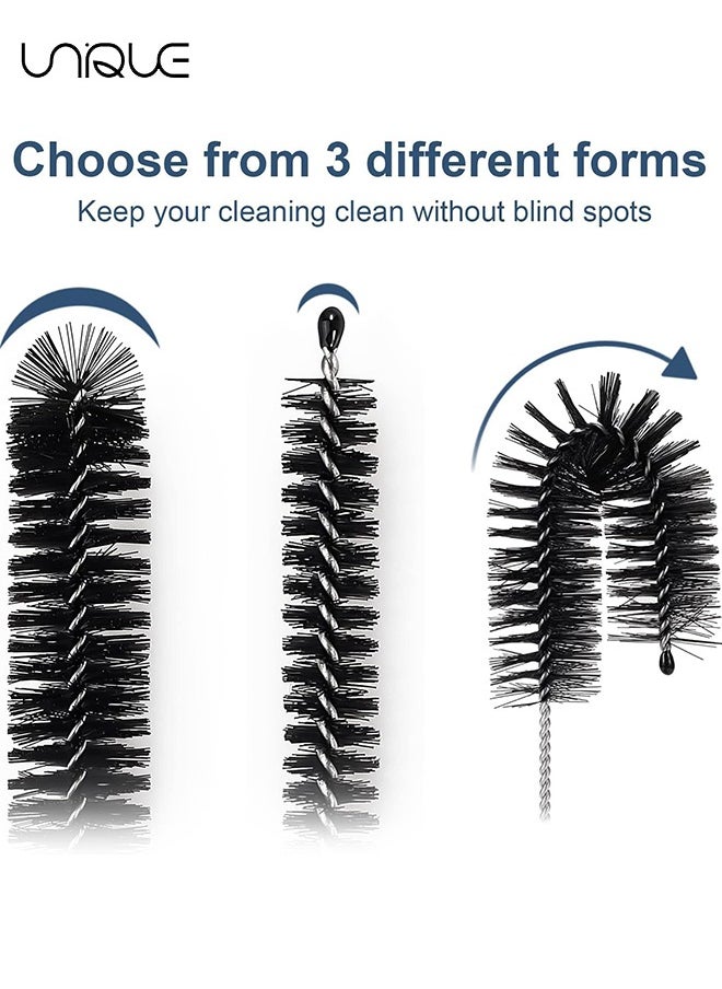 Unique Straw Cleaner Brush Set, 12 Pieces Cleaning Brush and Nylon Tube Brush Brush, Long Cleaning Brush Kit for Water Bottle, Straws on Tumbler, Sippy Cup, Tea Pot Spout  - Image 2