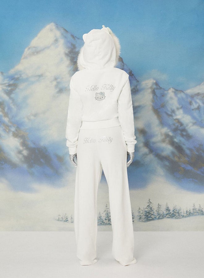 FOREVER 21 Los Angeles Embroidered Sweatpants - Image 4