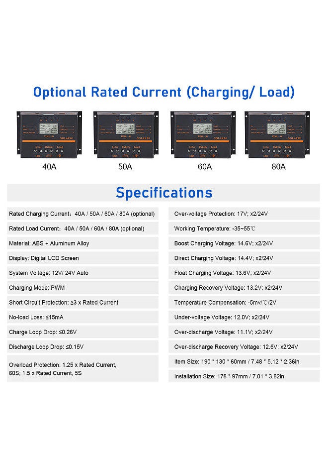 Generic - 60A PWM Solar Charge Controller - Image 1
