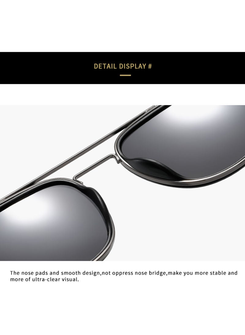 Sharpdo TR POLARIZED Men's Aviator Sunglasses - Image 3