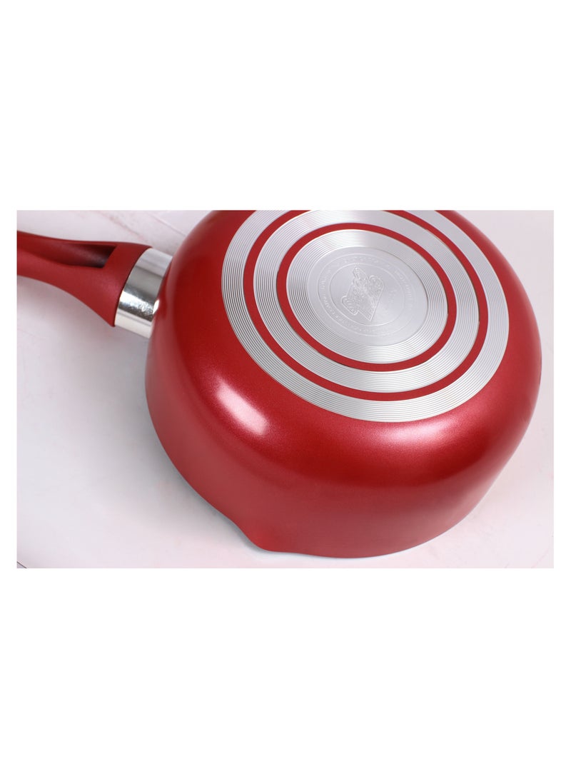 سويت هوم قدر غير لاصق مع طلاء سيراميك غير لاصق - متوافق مع الحث، آمن للاستخدام في غسالة الأطباق، آمن للاستخدام في الفرن، مقبض مريح، وحجم صغير - Image 3