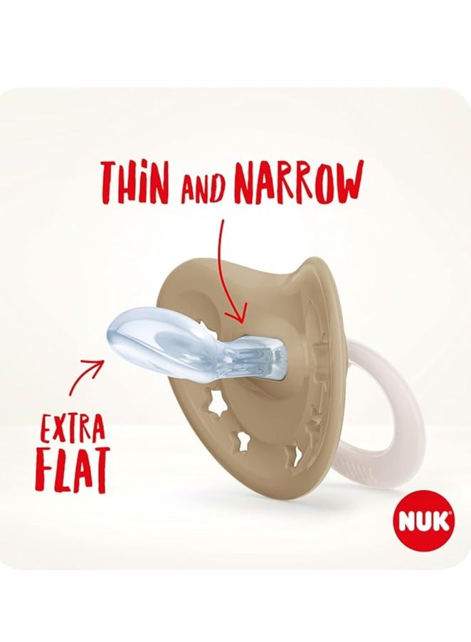 نوك لهّايات NUK | 2 عبوة من اللهايات | حلمة قلب | لهّايات سيليكون خالية من مادة BPA | لهّايات مضادة للتسطيح | لعبة تسنين للطفل | كرة قدم - Image 4