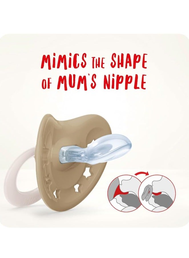 نوك لهّايات NUK | 2 عبوة من اللهايات | حلمة قلب | لهّايات سيليكون خالية من مادة BPA | لهّايات مضادة للتسطيح | لعبة تسنين للطفل | كرة قدم - Image 5