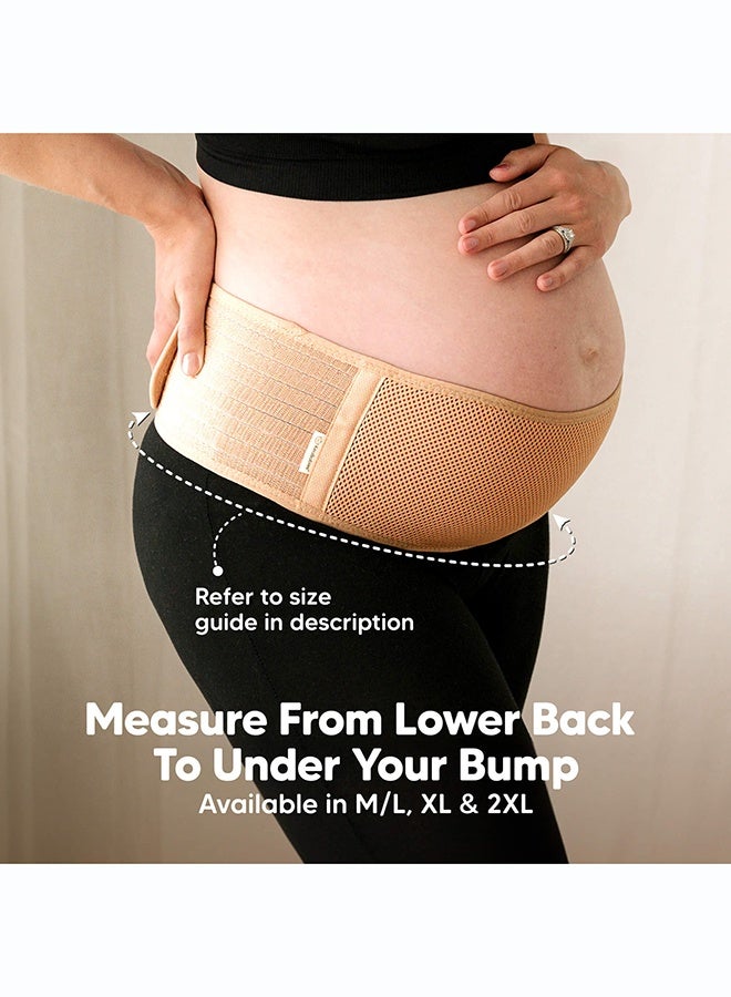KeaBabies Ease Maternity Support Belt, Pregnancy Belly Band, Midnight Black - Image 3