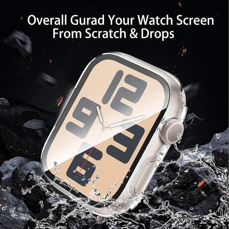 2 Transparent Screen Protector Cases For Apple Watch 10 11 42mm 46mm - Image 5
