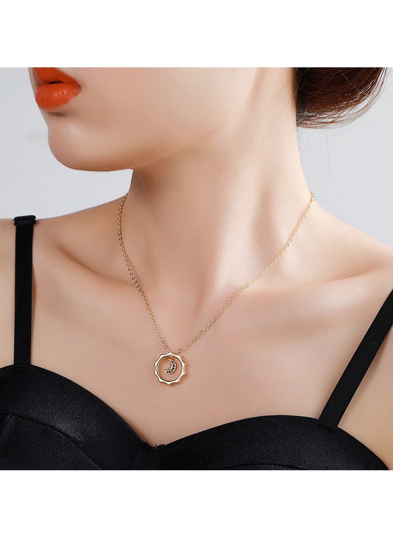 KASTWAVE BFF Necklace for 2 Sun and Moon Matching Necklace for Couples Necklace Best Friends Necklace Friendship Necklace Couples Matching Necklaces Jewelry Gifts - Image 5