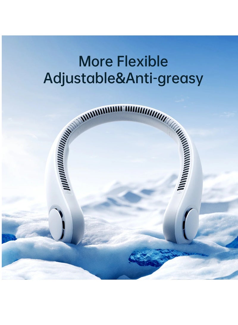 جيسيو لايف مروحة رقبة جيسولايف Life3، بطارية 4000 مللي أمبير/ساعة -  ابيض - Image 4