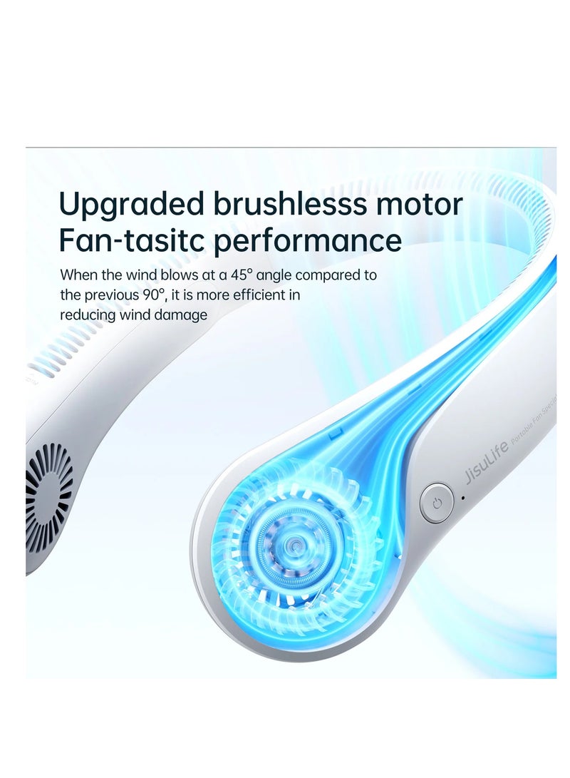 جيسيو لايف مروحة رقبة جيسولايف Life3، بطارية 4000 مللي أمبير/ساعة -  ابيض - Image 5