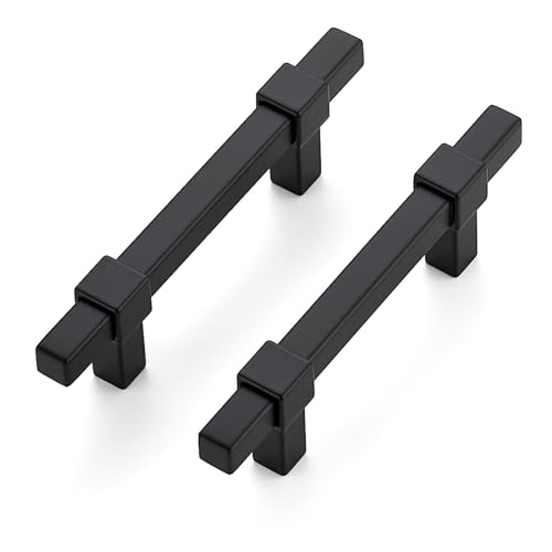 Ravinte Decor 30 Pack Black Cabinet Handles - 3" Hole Center Cabinet Pulls Matte Black Drawer Pulls Cabinet Hardware Kitchen Handles for Cabinets - Image 1