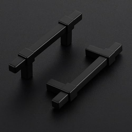 Ravinte Decor 30 Pack Black Cabinet Handles - 3" Hole Center Cabinet Pulls Matte Black Drawer Pulls Cabinet Hardware Kitchen Handles for Cabinets - Image 2