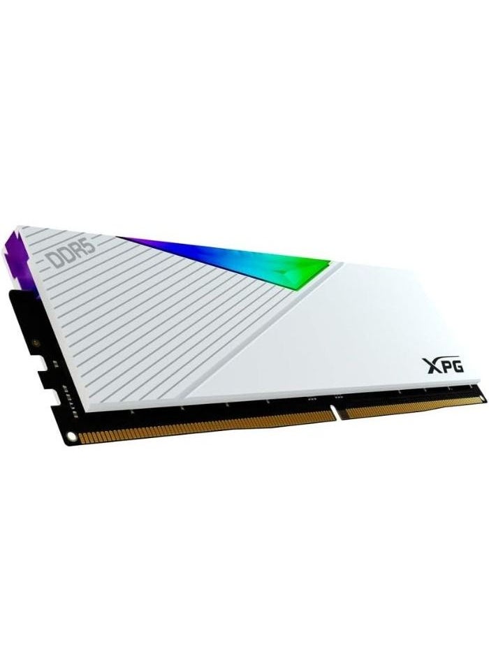 XPG - XPG Lancer DDR5 RGB 5600MHz 64GB (2x32GB) 288-Pins Desktop SDRAM Memory RAM Kit White Heatsink - Image 1