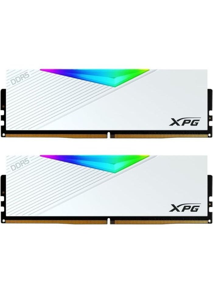 XPG - XPG Lancer DDR5 RGB 5600MHz 64GB (2x32GB) 288-Pins Desktop SDRAM Memory RAM Kit White Heatsink - Image 1