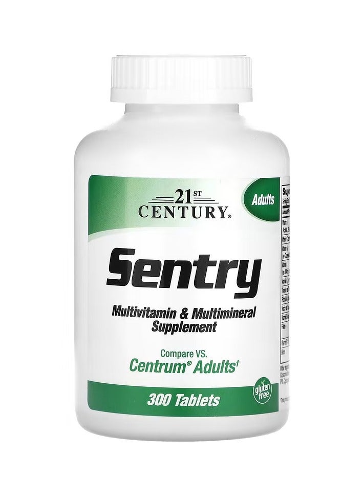 21st Century Sentry Adults Multivitamin and Multimineral Supplement 300 Tablets - Image 1