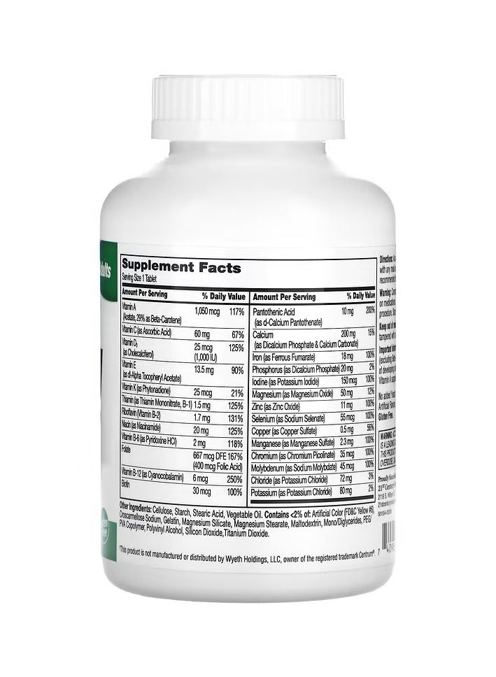 21st Century Sentry Adults Multivitamin and Multimineral Supplement 300 Tablets - Image 2