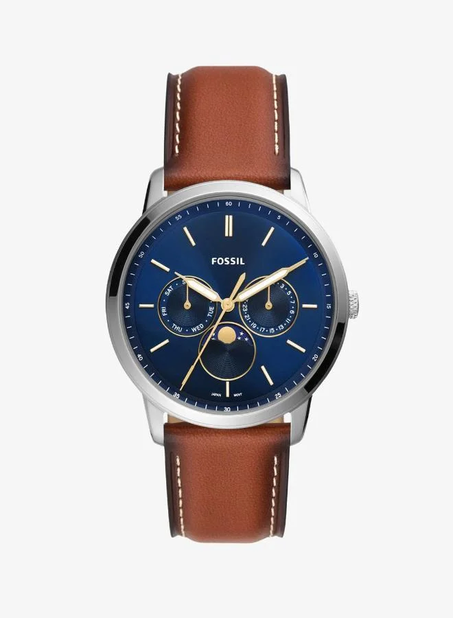 Fossil Leather Strap Analog Watch