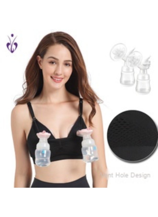 Generic Spring Summer New Antibacterial Thin Wireless Nursing Bra for Women with Front Hook, Maternity Nursing Underwear  - Image 2