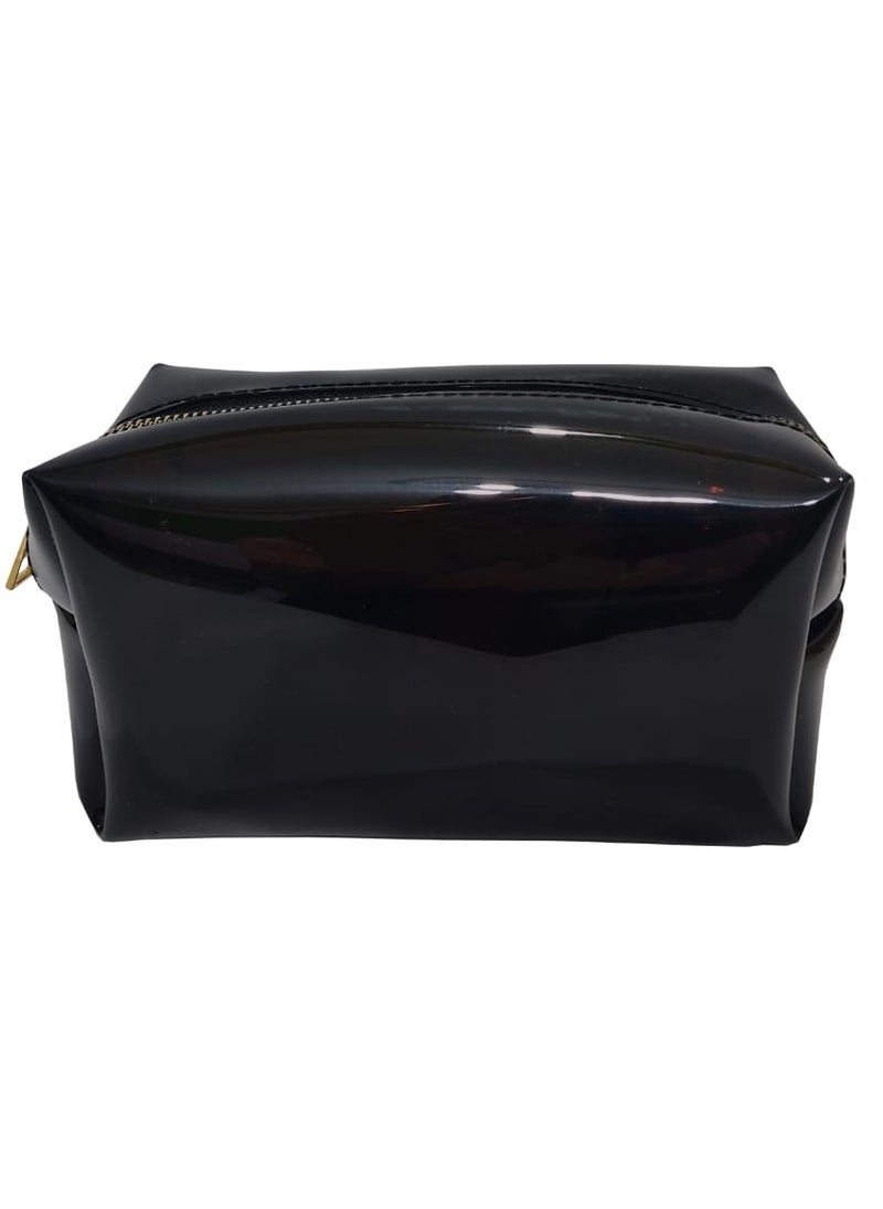 Brand Stores - Makeup PVC Organizing Clutch Bag - Black - Image 1