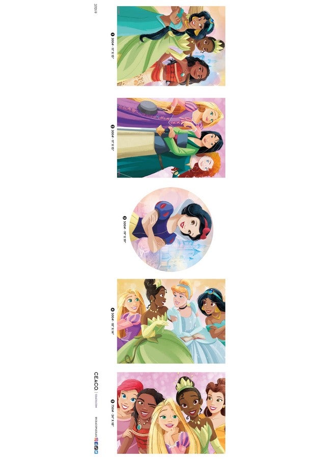 Ceaco - 5 In 1 Multipack - Disney Princess - (2) 300 Piece, (2) 500 Piece, (1) 750 Piece Jigsaw Puzzles - Image 3