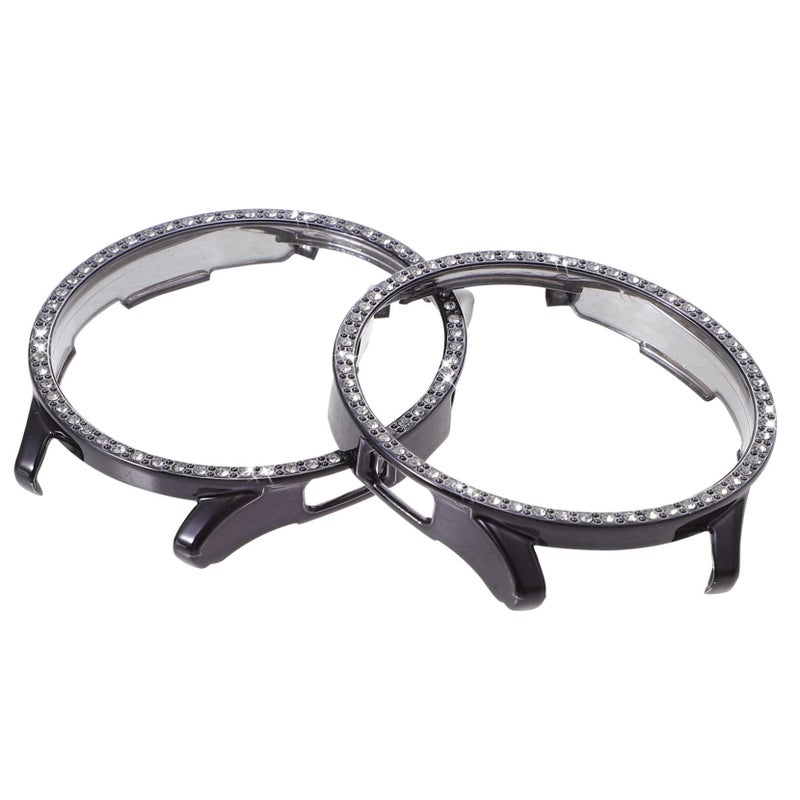 2pcs Shiny Rhinestone Watch Case Protective Edges Decor Easy Install - Image 2