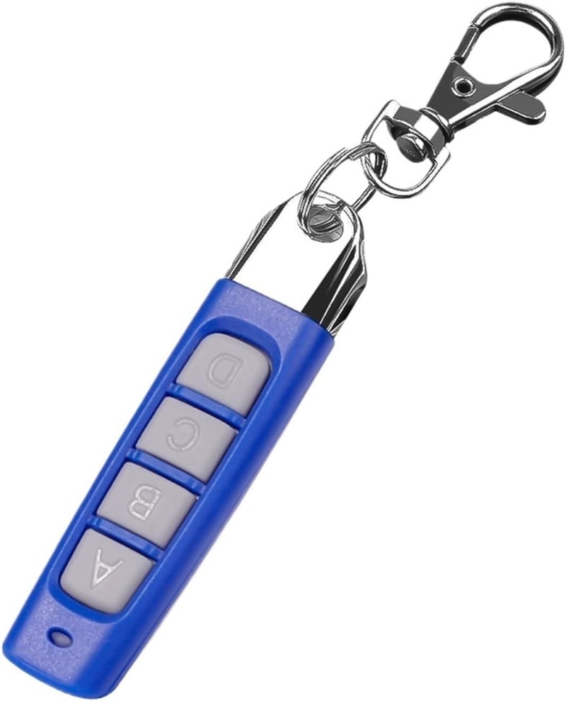 Garage Door Remote, 433MHz Auto Copy Remote Control 4 Channel Code Garage Gate Door Opener Controller Duplicator Cloning Car Key(Blue-Grey) - Image 1