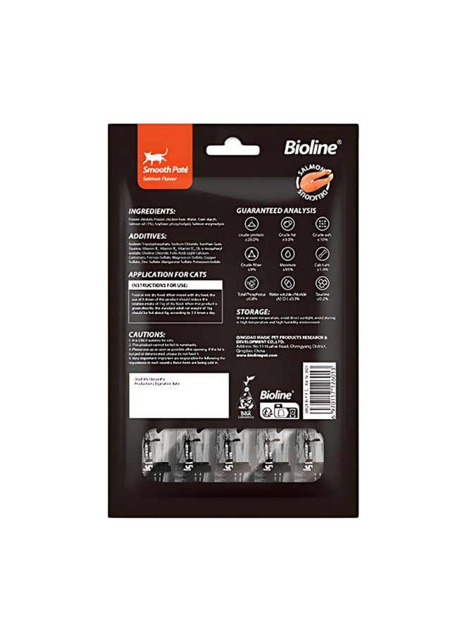 بايولاين بيولين فيست الطبيعي باتيه ناعم بنكهة السلمون (15 جرام × 5 قطع) - Image 2