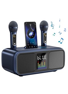 Smart Berry S39 Pro Portable Bluetooth Speaker With 2 Microphones UHF Wireless Karaoke Machine For Adults And Kids Speaker System With Gradual Colorful LED Lights For Home Party  - Image 1