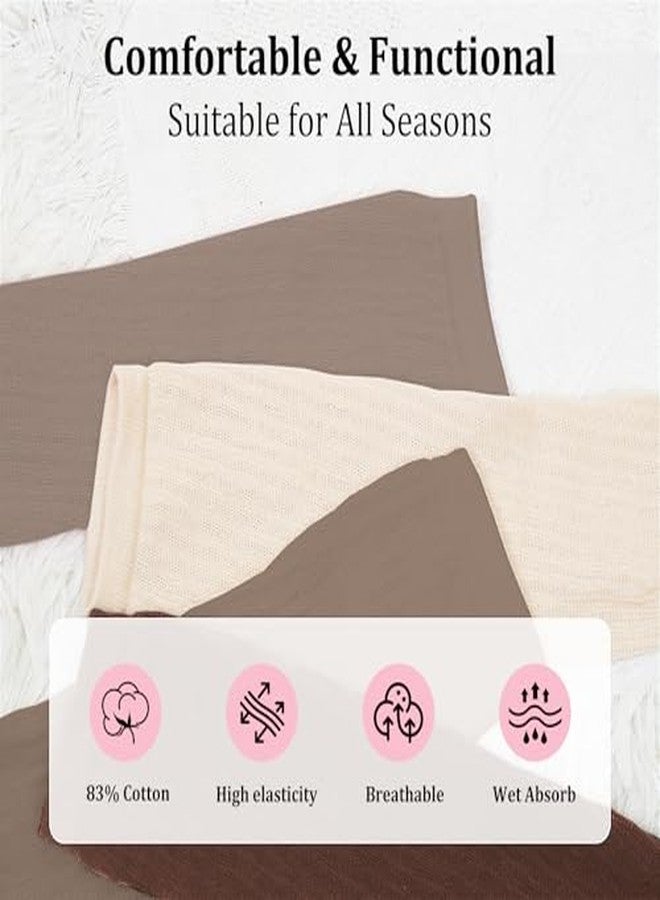 CaiDieNu Grip Slouch Socks for Women: Non Slip Long Scrunch Grippy Socks for Hospital Pregnant Workout Slipper Pilates Yoga Mixed Colors 9-11 - Image 4