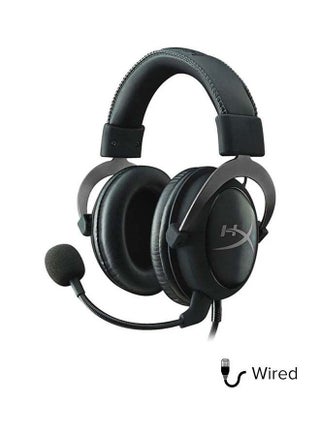 HyperX Cloud II Gaming Headset for PC & PS4, 53mm Drivers, Virtual 7.1 Surround Sound, Advanced Audio Control Box, HyperX Signature Comfort, Detachable Mic, 3.5mm Cable, Black / Gunmetal | 4P5L9AA - view 2
