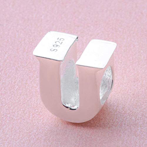 SOUKISS Alphabet Charms Authentic 925 Sterling Silver Letter Initial A-z Alphabet Beads for Christmas Mothers Gifts (U) - Image 3