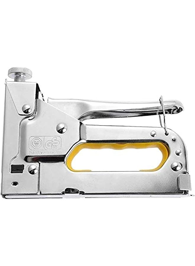 PROMASS nail staple gun stapler for wood furniture door heavy duty rapid upholstery hand tool with 800 nails : white, YTEF-874-487-304543  - Image 1