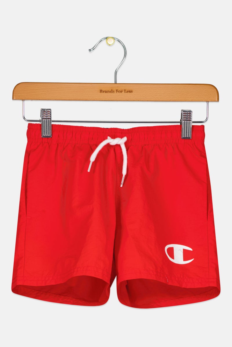 Champion شورتات تدريب رياضية للأطفال الأولاد، أحمر - Image 1