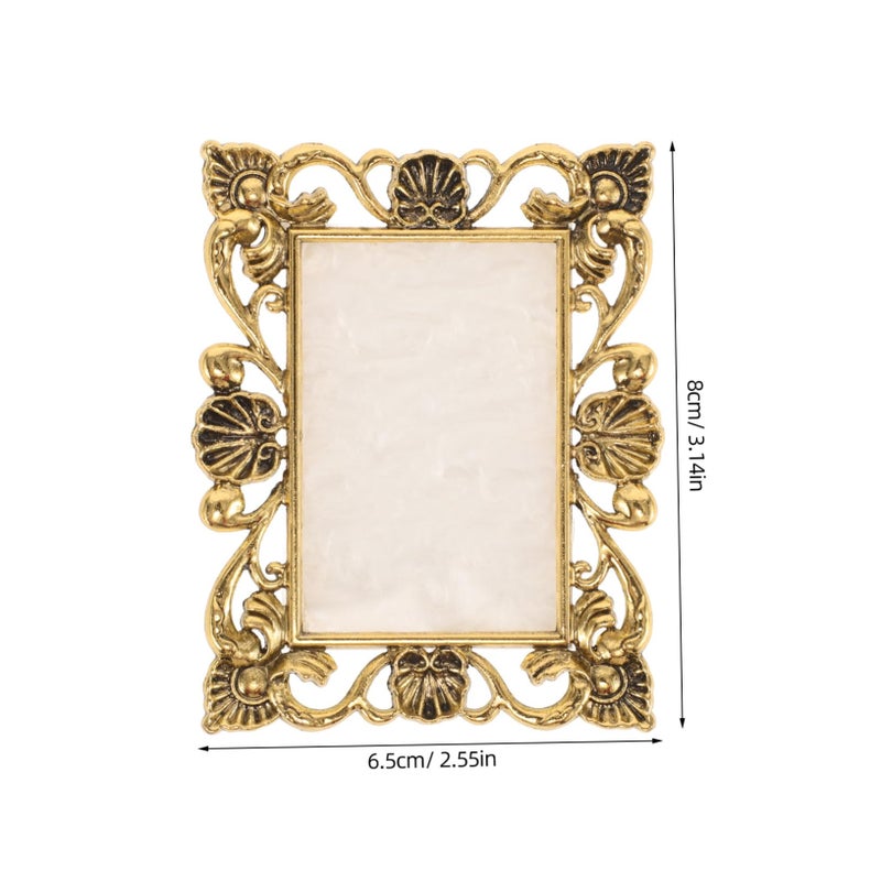 Gold Edge Marble Resin Nail Art Palette Mixing Tray For Gel Polish Manicure Tool - Image 3