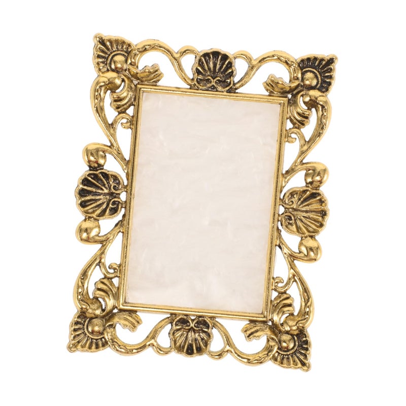 Gold Edge Marble Resin Nail Art Palette Mixing Tray For Gel Polish Manicure Tool - Image 2
