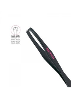 BETER Black coated steel, straight tip tweezers  - Image 3