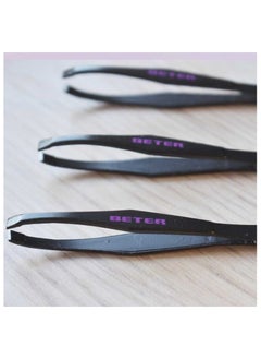 BETER Black coated steel, straight tip tweezers  - Image 5