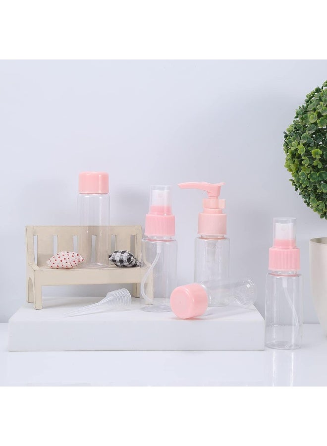 6-Piece Travel Bottles Set 40ML – Refillable Leak-Proof Containers for Toiletries & Cosmetics Portable Mini Bottles Kit with Storage Bag, TSA-Friendly Design & Multi-Purpose Use Pink - Image 3
