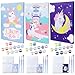 BONNYCO Paint by Numbers Kit for Kids Unicorns Pack 3 Canvas Paint by Number Canvas Framed Pre Drawn Unicorn Gifts for Girls Arts and Kids Crafts 46 812 Pintar por Numeros Unicorn Craft - Image 2